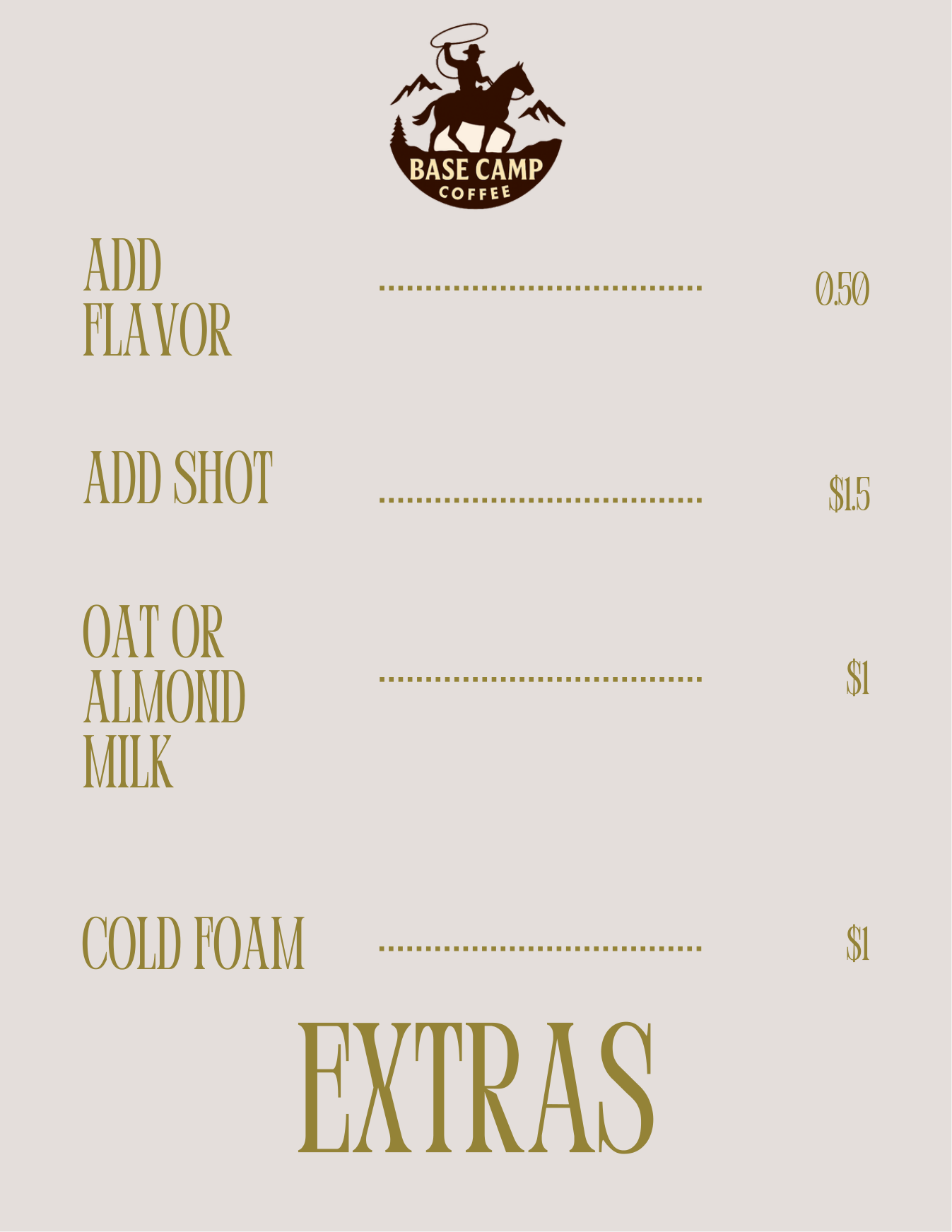 Coffee shop menu and merch — page 4 of 5